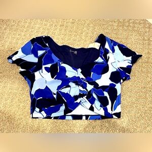 OFFLINE by aerie Real Me Ruched Swim Top/T-Shirt-Large-NWT